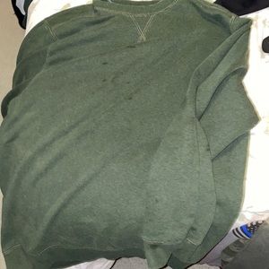 Green crew neck